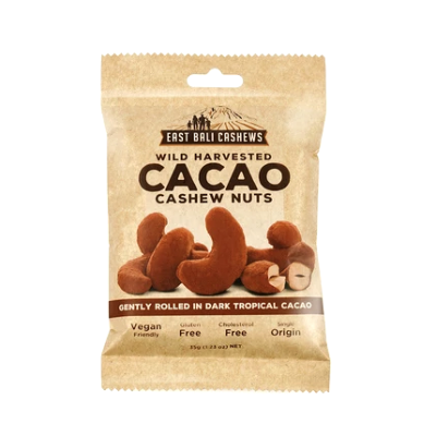 Cashew Nuts, Cacao by East Bali Cashews 35gr