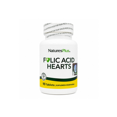 Folic Acid Hearts by Nature's Plus 90Tabs