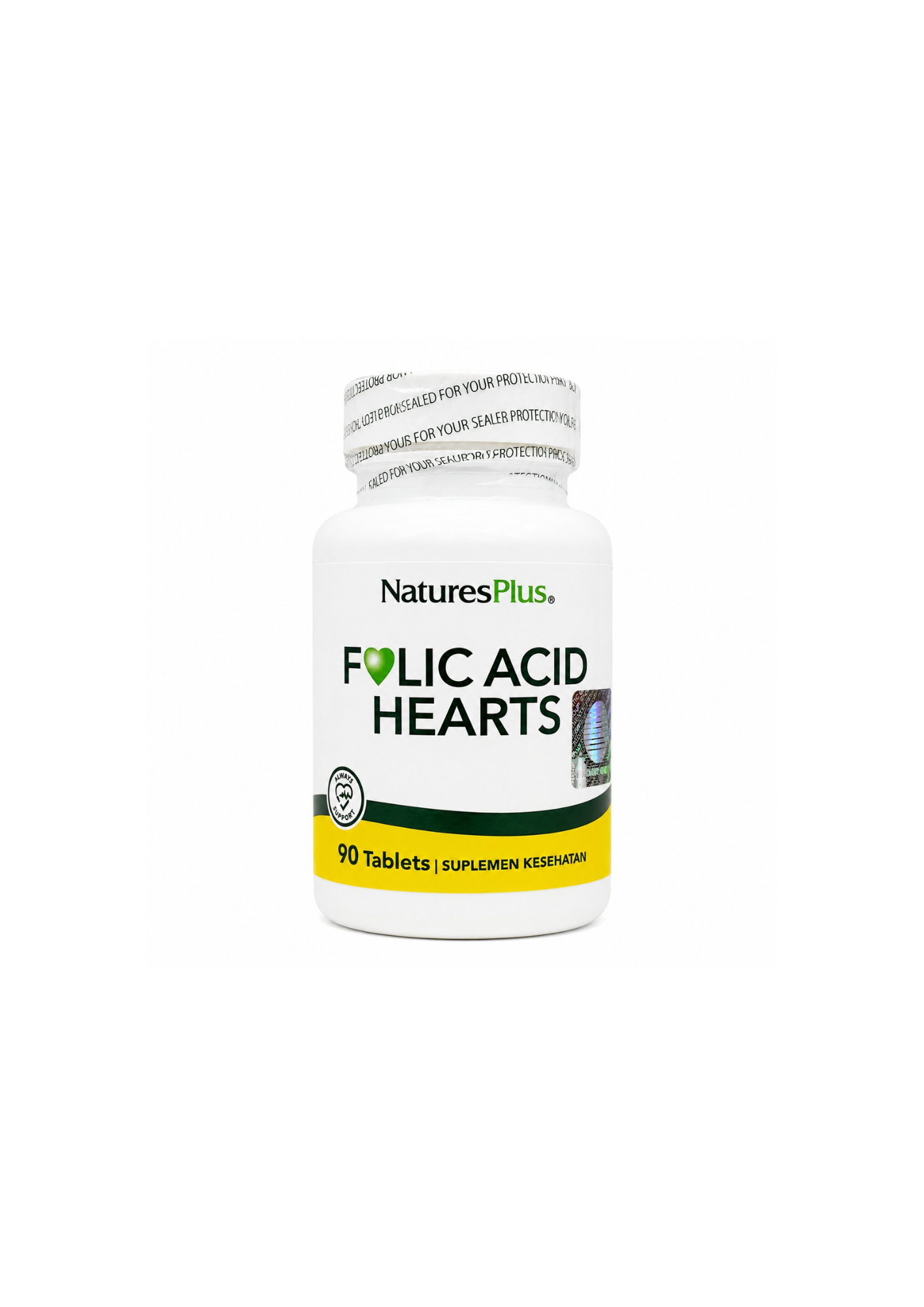 Folic Acid Hearts by Nature's Plus 90Tabs
