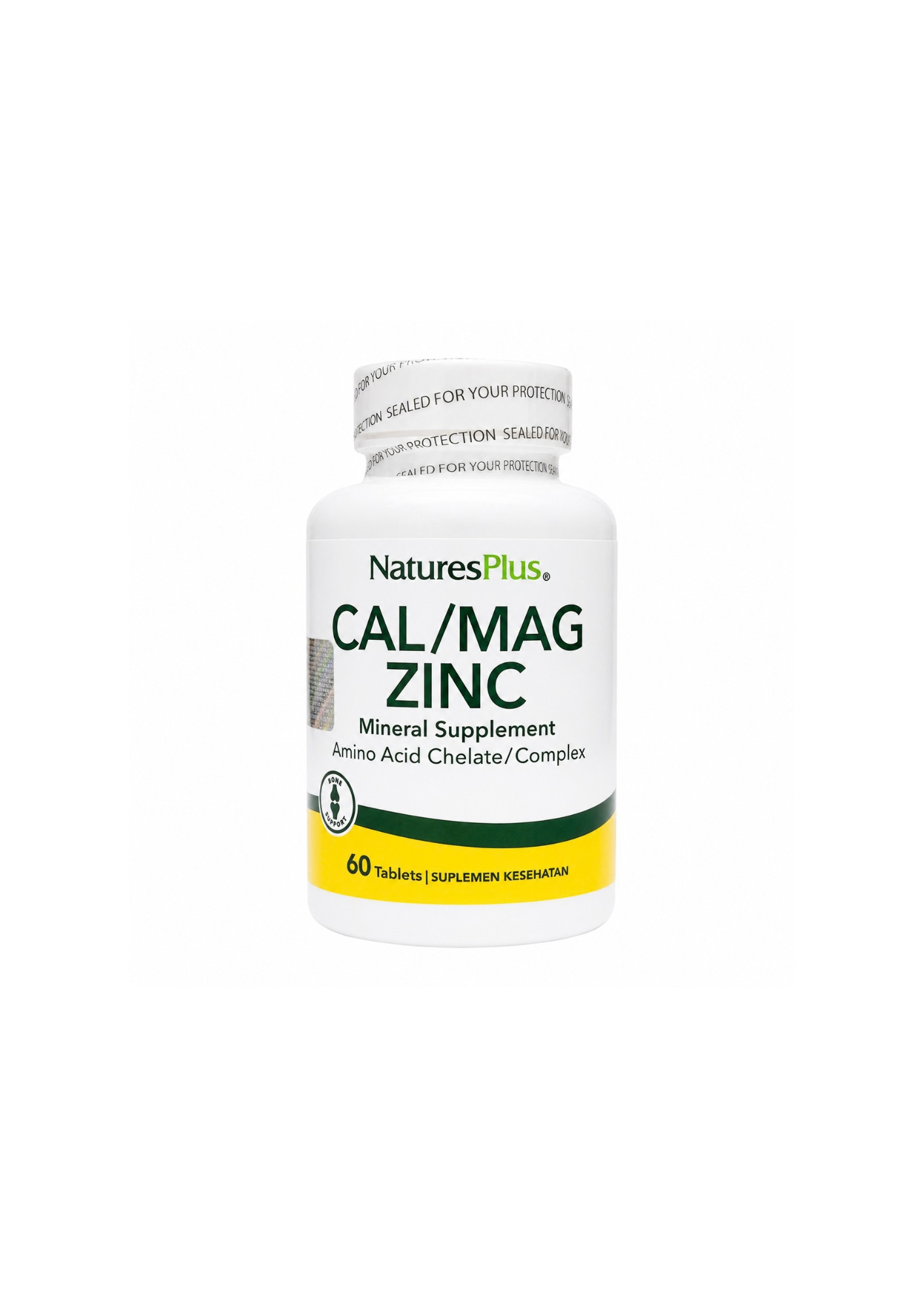 Cal/Mag Zinc by Nature's Plus 60Tabs