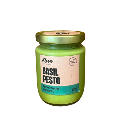 Basil Pesto (nut base) 250ml by Alive
