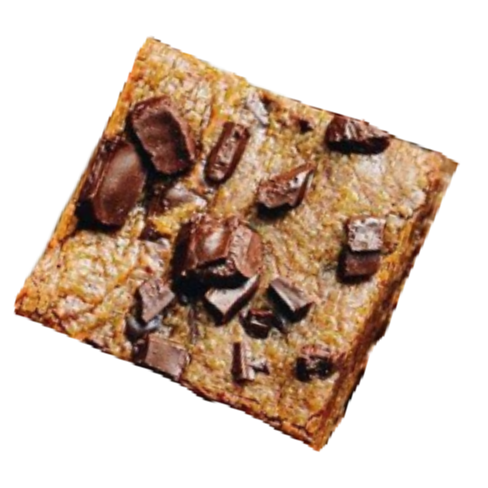 Choc Peanut Butter Blondies (V) by Mindful Munchies