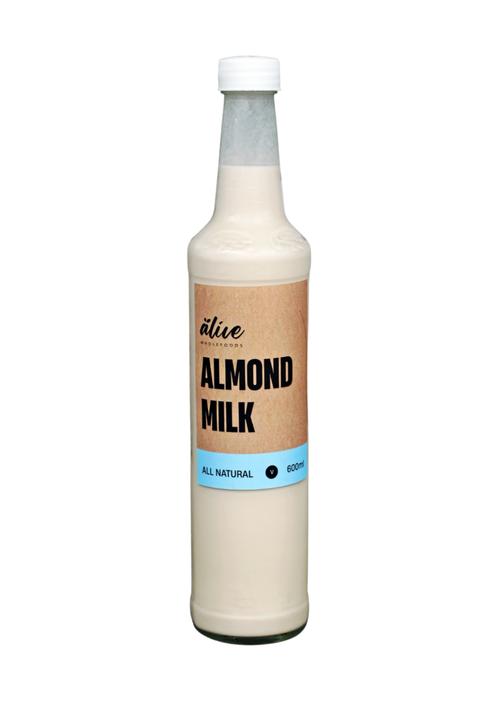 Housemade Fresh Almond Milk 600ml by Alive Alive Whole Foods