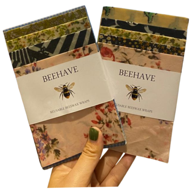 Beeswax Wraps Beehave Mixed of 5 Sets