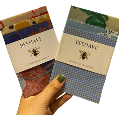 Beeswax Wraps Beehave Mixed of 3 Sets