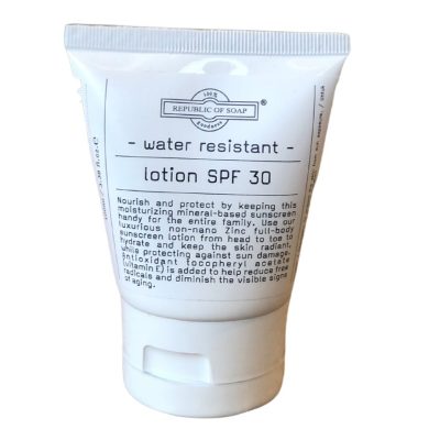 Water Resistant Lotion SPF 30 by Republic of Soap 100ml