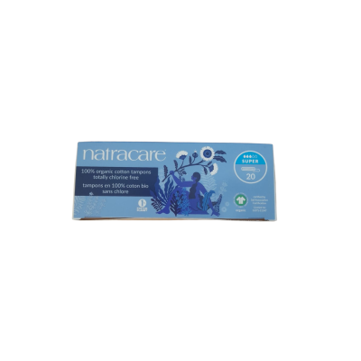 Cotton Tampons Super 20Pack by Natracare