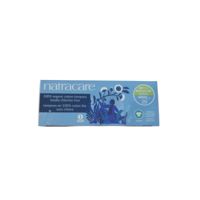 Cotton Tampons Regular 20Pack by Natracare