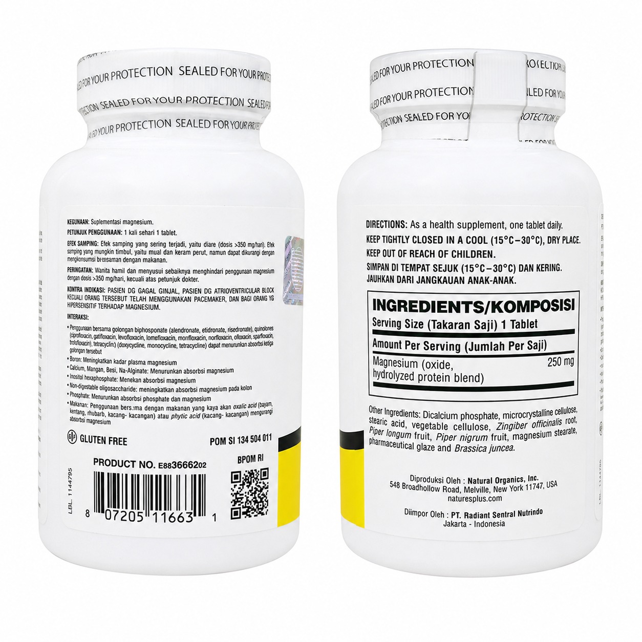 Dyno-Mins Magnesium by Nature's Plus 90Tabs - Image 2