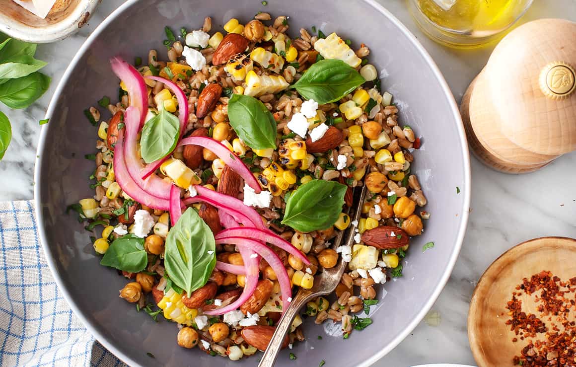 Summer grain salad