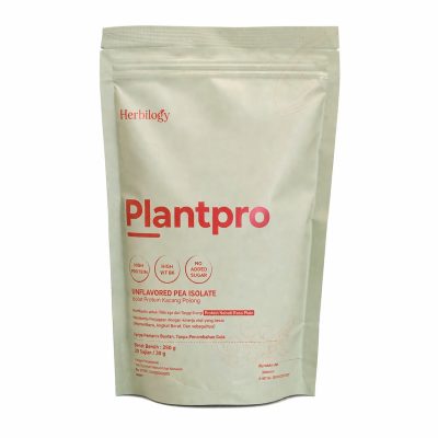 PlantPro Protein Powder (Unflavored) Pea Isolate 280g Herbilogy