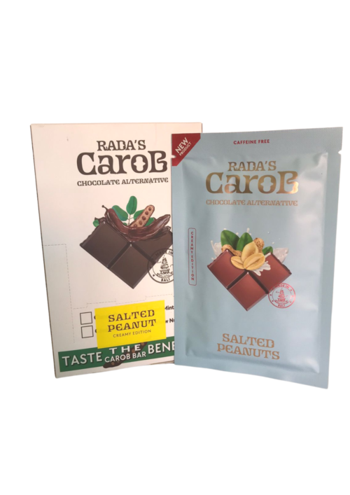 Rada’s Carob Salted Peanuts 50g