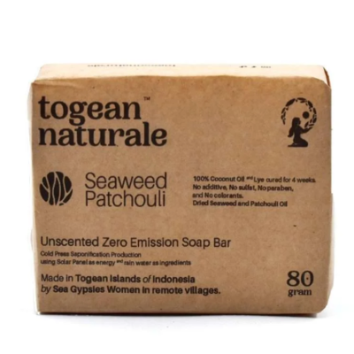 Seaweed Patchouli Soap 80gr by Togean Naturale