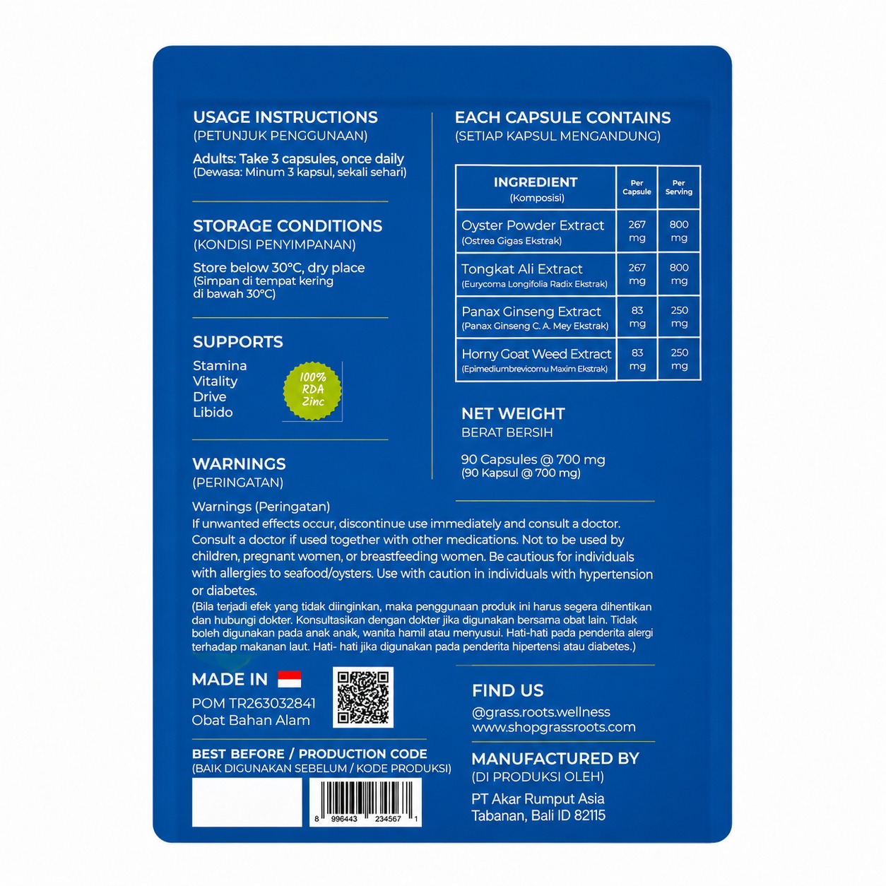 GET HARD 105gr by Grass Roots Wellness - Image 2