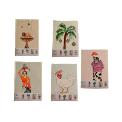 XMAS CARDS ART by IRENE HOFF