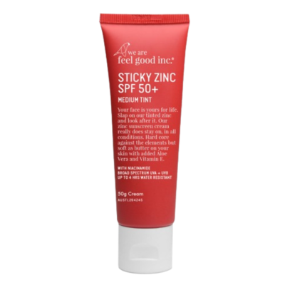 Sticky Zinc Medium Tint SPF50+ 50g by feel Good Inc