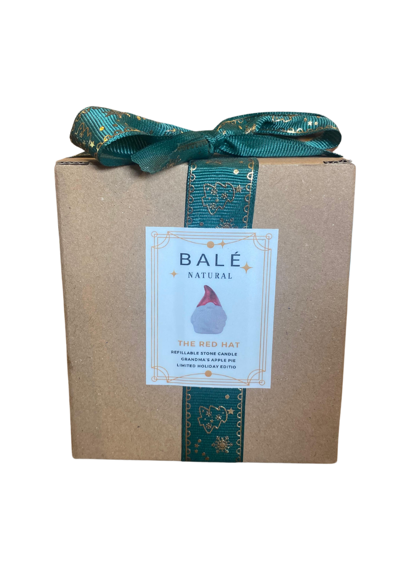 Santa Refillable Candle by Bale Natural Candle (Red Hat Variant) - Image 2