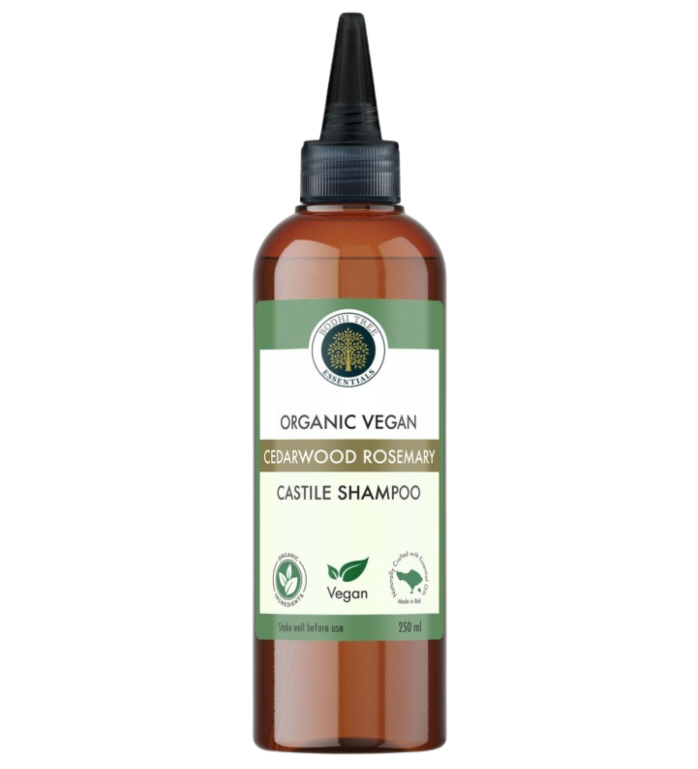 Castile Shampoo Cedarwood Rosemary by Bodhi Tree, 250ml