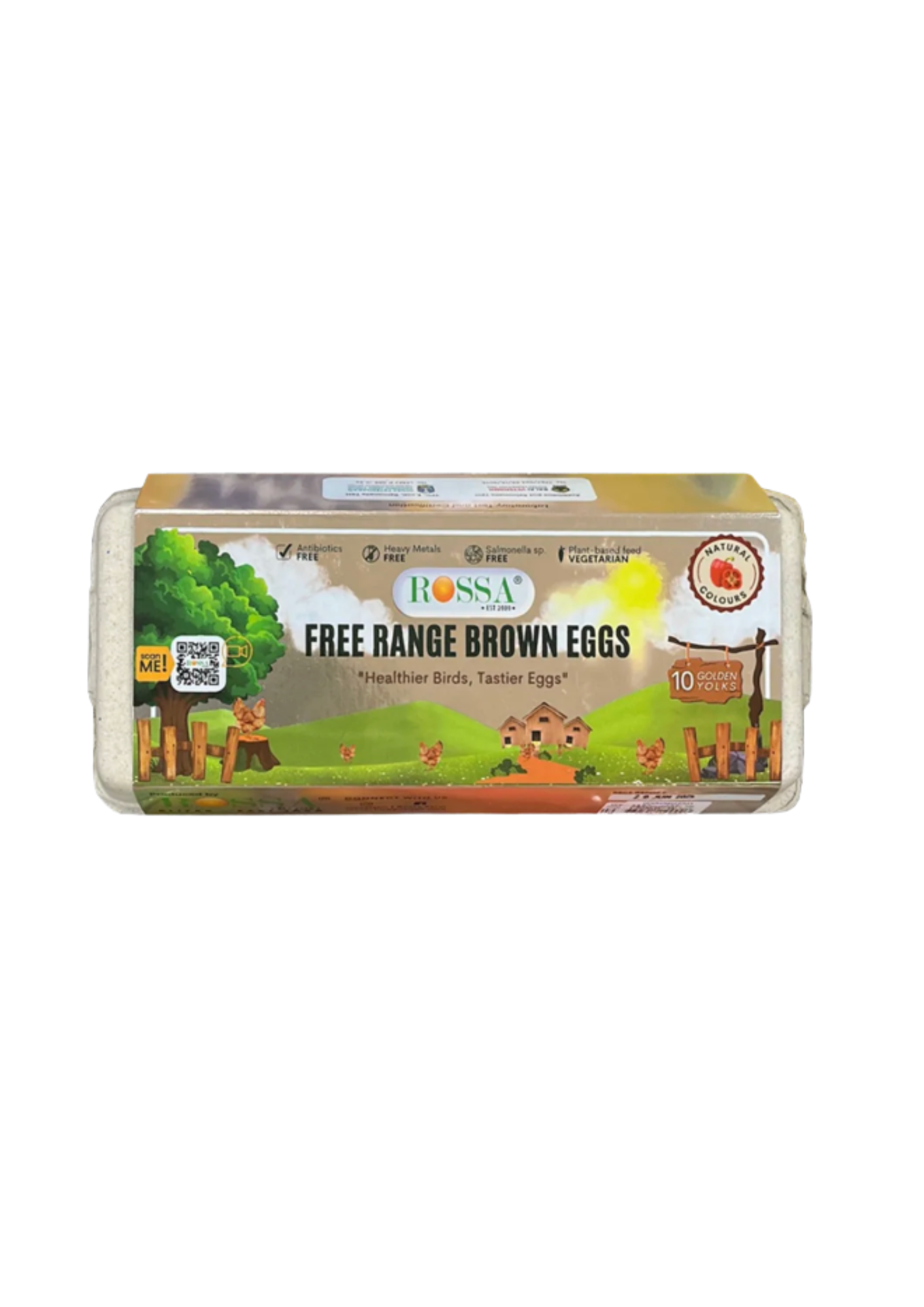 Free Range Brown Eggs by Rossa Poultry Farm, 10 pcs