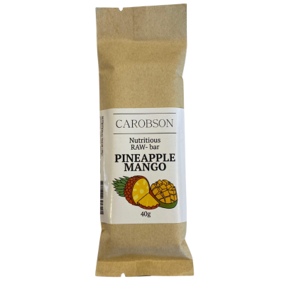 Pineapple Mango Raw Bar by Carobson, 40gr