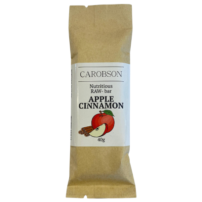 Apple Cinnamon Raw Bar by Carobson, 40gr