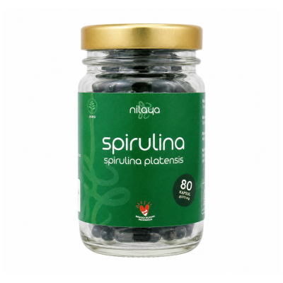 Spirulina by Nilaya, 80caps
