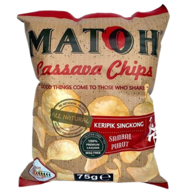 Matoh Cassava Chips, Sambal Purut 75gr