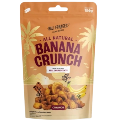Banana Crunch Cinnamon by Bali Forages, 100gr