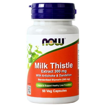 Milk Thistle (Silymarin) by Now 300mg, 50caps