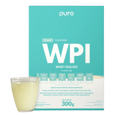 Whey Protein Isolate Plain by Puro, 300gr