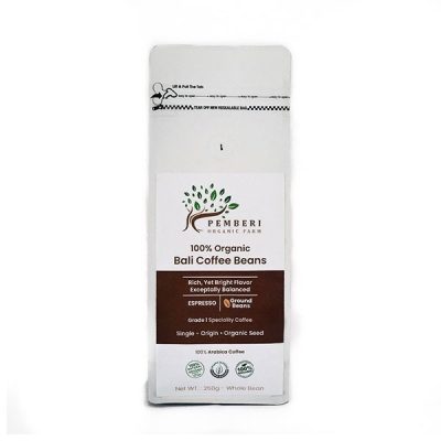 COFFEE ORGANIC ARABICA Espresso ground 250gr, by Pemberi Organic Farm