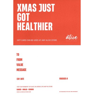 ALIVE XMAS GIFT VOUCHER