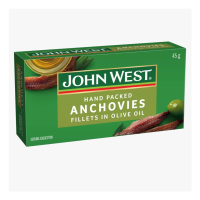 ANCHOVIES FILLETS  IN OLIVE OIL 45gr by John West