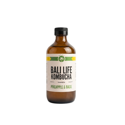 Bali Life Kombucha, Pineapple & Basil 310ml, by Kombucha Bali Grup