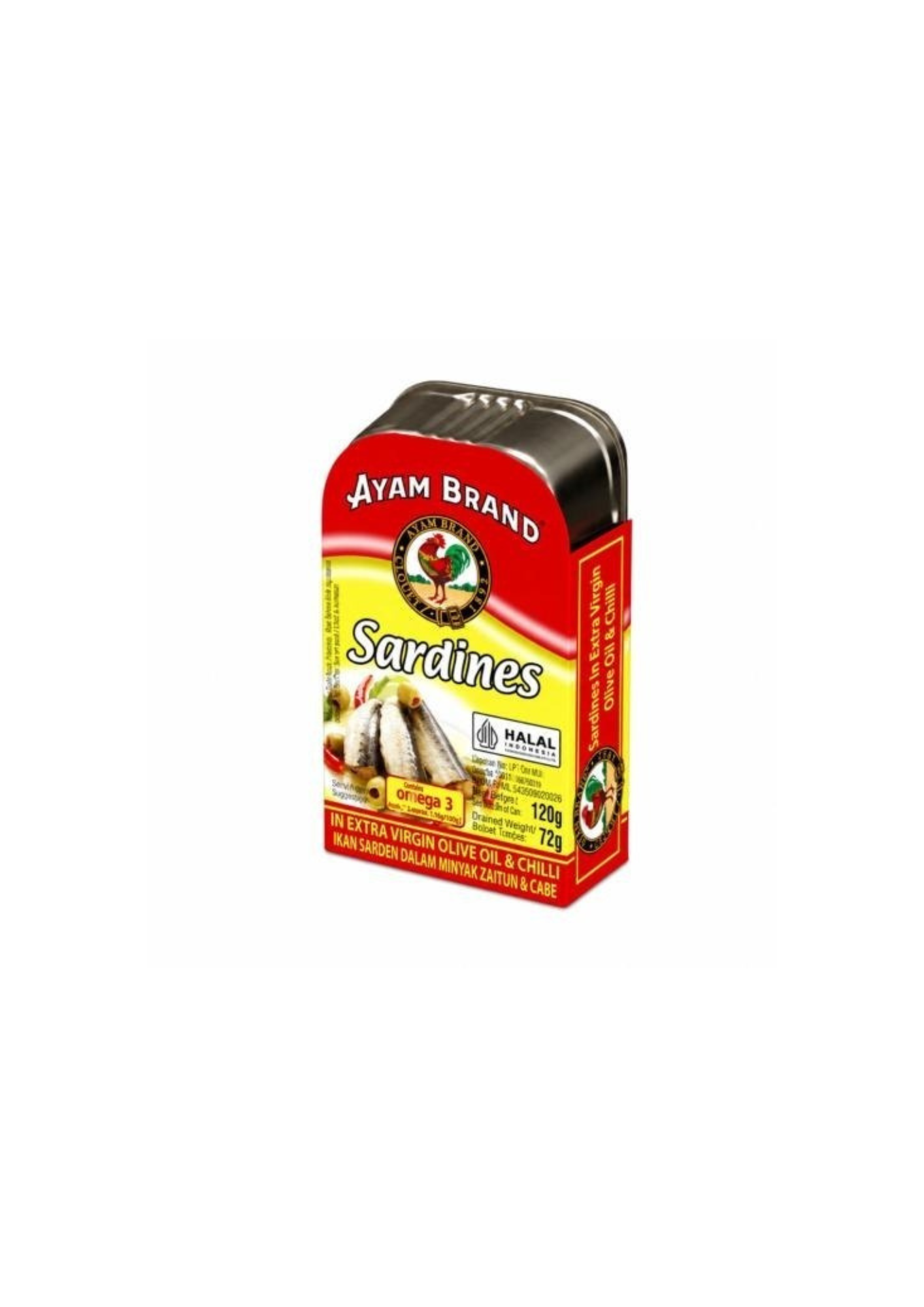 SARDINES IN OLIVE OIL WITH CHILLI 120gr by Ayam Brand