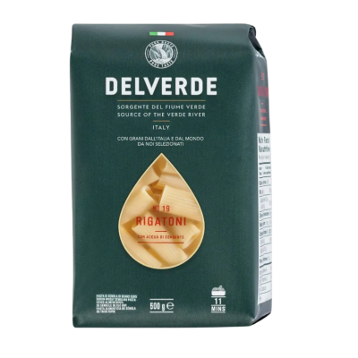 GF RIGATONI PASTA 500gr by Delverde