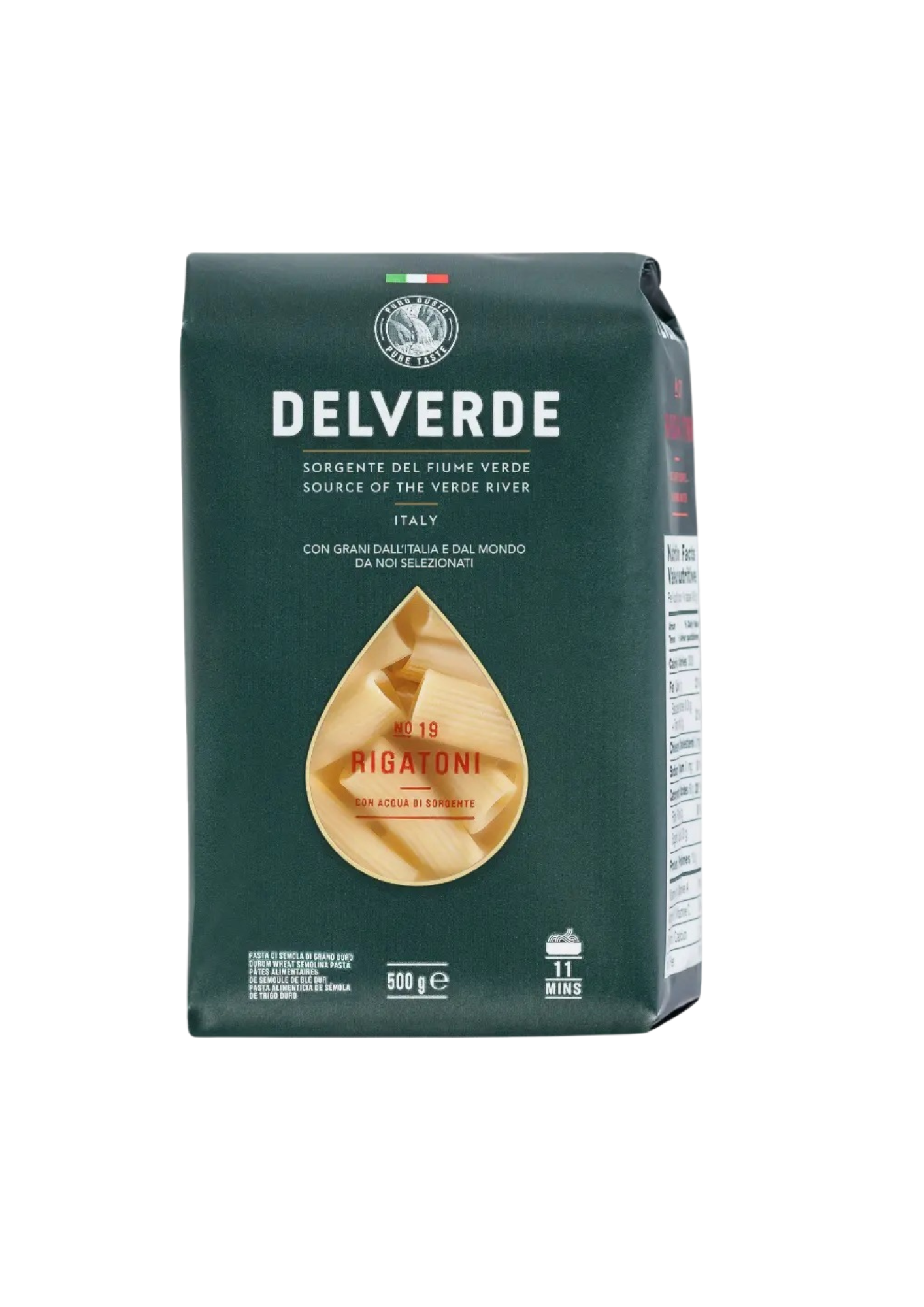 GF RIGATONI PASTA 500gr by Delverde