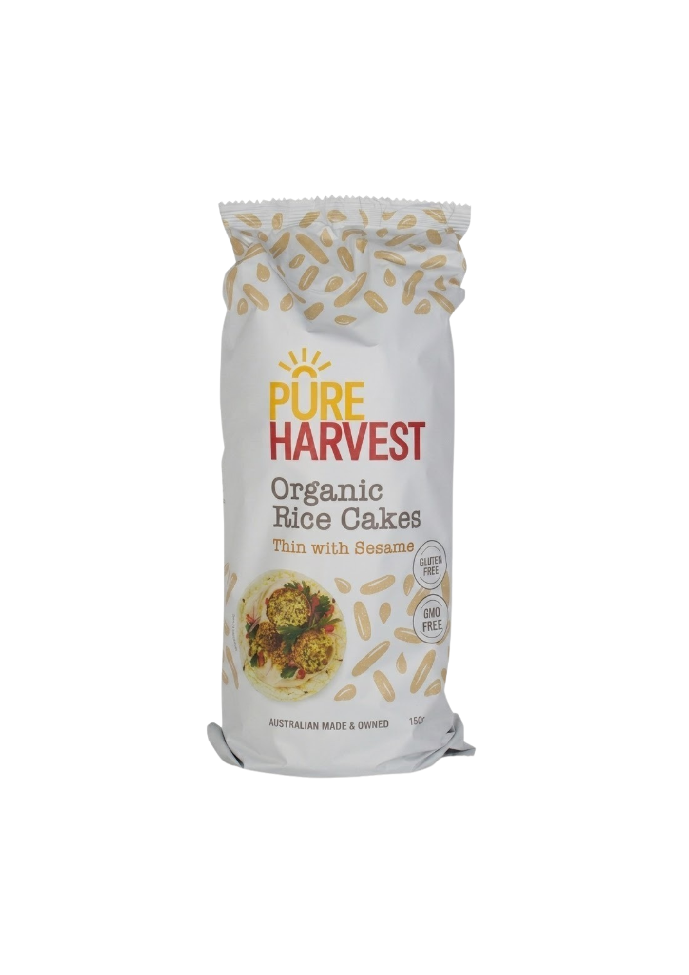 RICE CAKES 150gr, Sesame by Pure Harvest