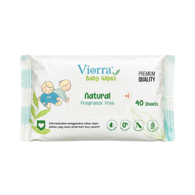 Viorra Baby Wipes Natural 40 Sheets by Viorra