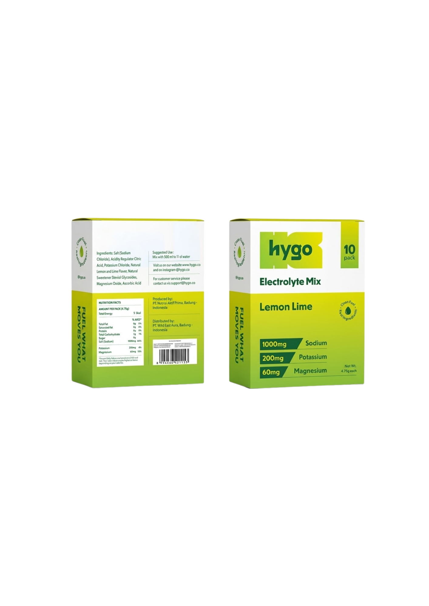 Hygo Electrolyte Mix Wild East Aura, lemon lime, by Wild East Aura